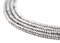 The Bead Chest Silver Heishi Beads 3mm, Full Strand of Quality Metal Spacers for DIY Jewelry Design